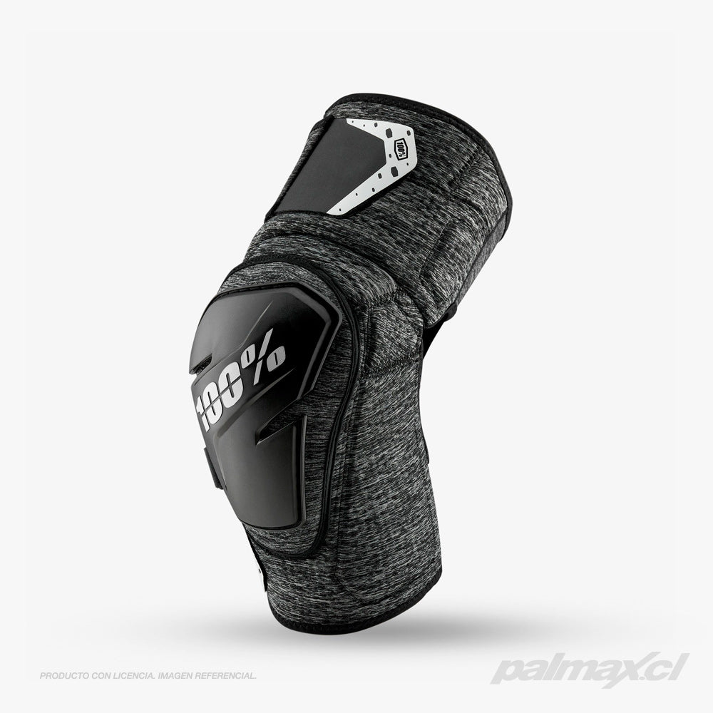 Rodilleras modelo Fortis Level 1 Heather Grey Black | 100 Percent